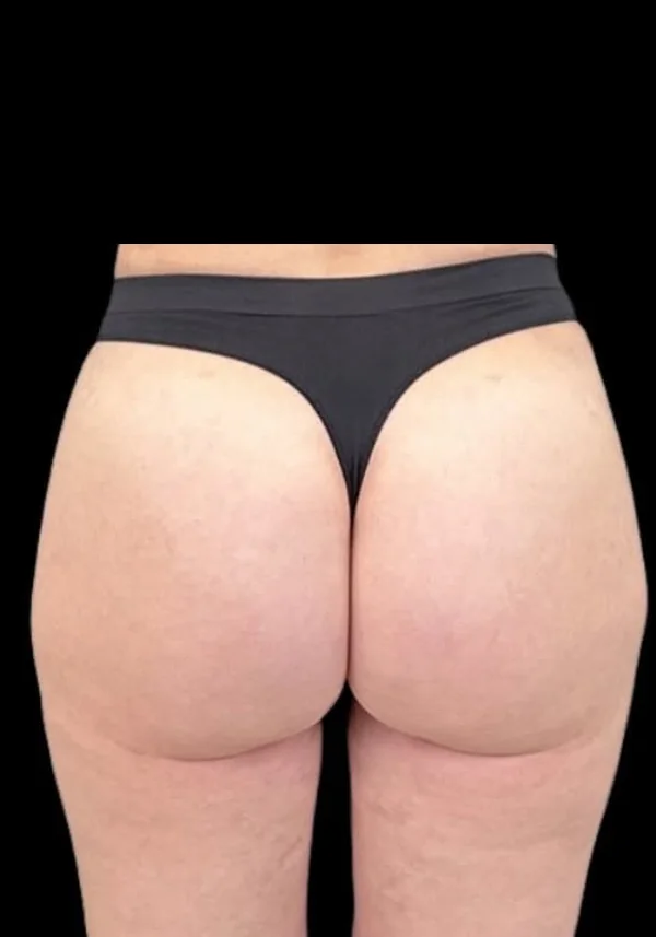 Después de contorno corporal, vista posterior. Caso real de DT Clinic Madrid
